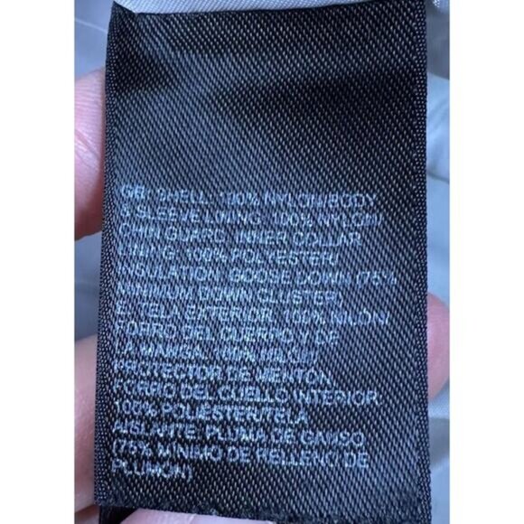 The North Face 550 Fill Down Puffer Coat Size Large Women’s Navy Full Zip - Picture 4 of 9